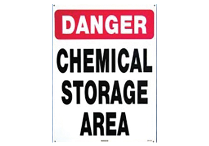 Danger Chemical Storage Sign Image
