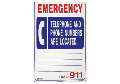Emergency Phone Location Sign Image
