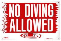 No Diving Allowed Sign Thumb Image