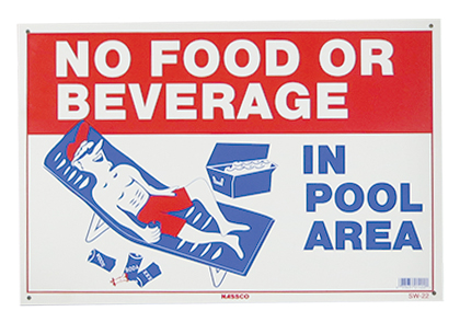 No Food or Beverage Sign Image