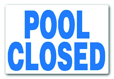 Pool Closed Sign Image