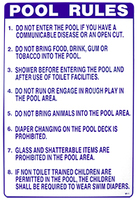 Wisconsin Pool Rules Sign Thumb Image